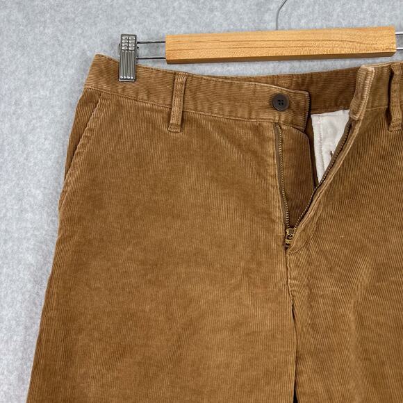 MUJI Brown Corduroy Straight Leg Pants Size Medium - Picture 4 of 15